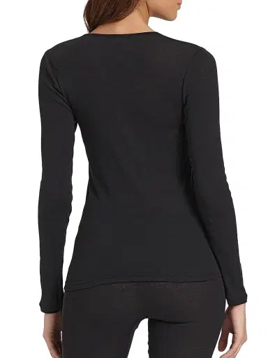 Hanro Women's Woolen Silk Long-Sleeve Shirt - White - Size XL | Thumbnail 4 Hanro Women's Woolen Silk Long-Sleeve Shirt - White - Size XL | Thumbnail 4