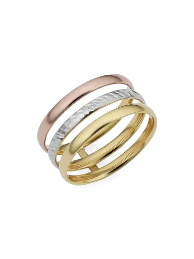 Oradina Women's 14K Yellow Solid Gold Triple Threat Ring - Yellow Gold | Thumbnail 2 Oradina Women's 14K Yellow Solid Gold Triple Threat Ring - Yellow Gold | Thumbnail 2