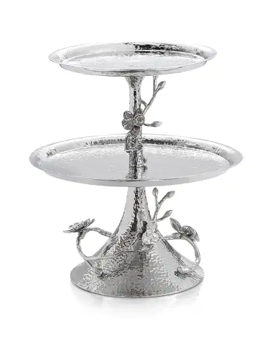 Michael Aram Unisex White Orchid Two-Tier Etagere | Thumbnail 1 Michael Aram Unisex White Orchid Two-Tier Etagere | Thumbnail 1