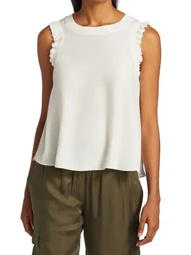 Cinq à Sept Women's Tous Les Jours Lenore Silk Tank - | Thumbnail 3 Cinq à Sept Women's Tous Les Jours Lenore Silk Tank - | Thumbnail 3