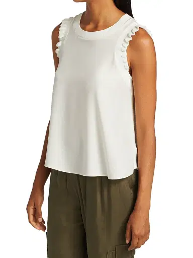 Cinq à Sept Women's Tous Les Jours Lenore Silk Tank - | Thumbnail 4 Cinq à Sept Women's Tous Les Jours Lenore Silk Tank - | Thumbnail 4