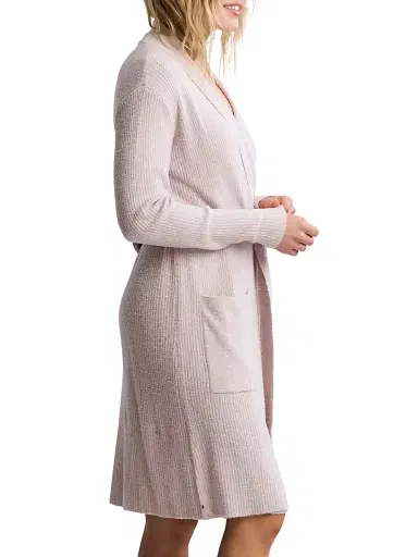 Barefoot Dreams Women's CozyChic Lite Rib-Knit Robe - Faded Rose Pearl | Thumbnail 3 Barefoot Dreams Women's CozyChic Lite Rib-Knit Robe - Faded Rose Pearl | Thumbnail 3