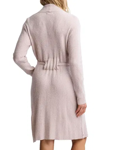 Barefoot Dreams Women's CozyChic Lite Rib-Knit Robe - Faded Rose Pearl | Thumbnail 4 Barefoot Dreams Women's CozyChic Lite Rib-Knit Robe - Faded Rose Pearl | Thumbnail 4