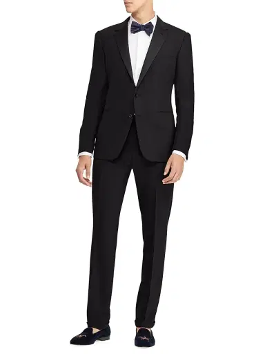 Ralph Lauren Purple Label Men's Gregory Notch-Lapel Tuxedo - Black | Thumbnail 3 Ralph Lauren Purple Label Men's Gregory Notch-Lapel Tuxedo - Black | Thumbnail 3