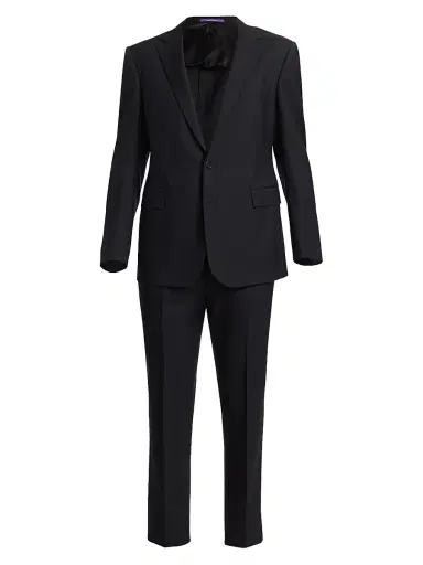 Ralph Lauren Purple Label Men's Gregory Notch-Lapel Tuxedo - Black | Thumbnail 1 Ralph Lauren Purple Label Men's Gregory Notch-Lapel Tuxedo - Black | Thumbnail 1