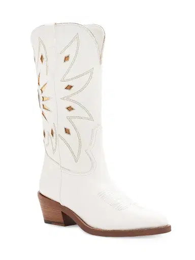 Partlow Women's Abigail 55MM Leather Boots - Bianco - Size 5 | Thumbnail 2 Partlow Women's Abigail 55MM Leather Boots - Bianco - Size 5 | Thumbnail 2