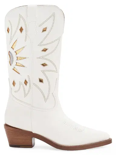Partlow Women's Abigail 55MM Leather Boots - Bianco - Size 5 | Thumbnail 1 Partlow Women's Abigail 55MM Leather Boots - Bianco - Size 5 | Thumbnail 1