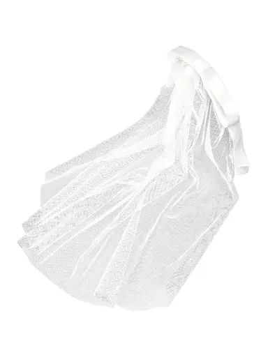 Jennifer Behr Women's Gretta Bow Voilette Silk Headband - Cream | Thumbnail 1 Jennifer Behr Women's Gretta Bow Voilette Silk Headband - Cream | Thumbnail 1
