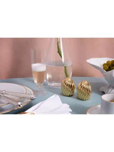 L'Objet Ripple Spice Salt & Pepper Shakers - Gold | Thumbnail 3 L'Objet Ripple Spice Salt & Pepper Shakers - Gold | Thumbnail 3