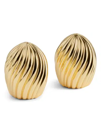 L'Objet Ripple Spice Salt & Pepper Shakers - Gold | Thumbnail 4 L'Objet Ripple Spice Salt & Pepper Shakers - Gold | Thumbnail 4