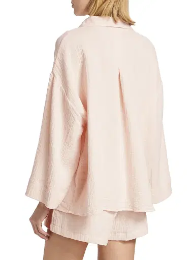 Pour Les Femmes Women's Angel Cotton Gauze 2-Piece Lounge Set - Pink - Size Large | Thumbnail 5 Pour Les Femmes Women's Angel Cotton Gauze 2-Piece Lounge Set - Pink - Size Large | Thumbnail 5