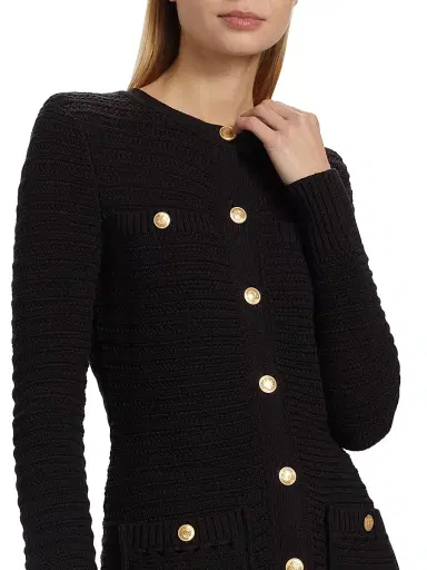 Toccin Women's Constance Knit Jacket - Jet | Thumbnail 6 Toccin Women's Constance Knit Jacket - Jet | Thumbnail 6