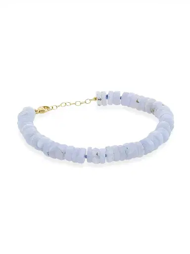 Jia Jia Women's 14K Yellow Gold & Blue Lace Agate Beaded Bracelet - Blue | Thumbnail 1 Jia Jia Women's 14K Yellow Gold & Blue Lace Agate Beaded Bracelet - Blue | Thumbnail 1