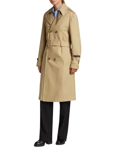 Hommegirls Women's Classic Trench Coat - Khaki | Thumbnail 3 Hommegirls Women's Classic Trench Coat - Khaki | Thumbnail 3