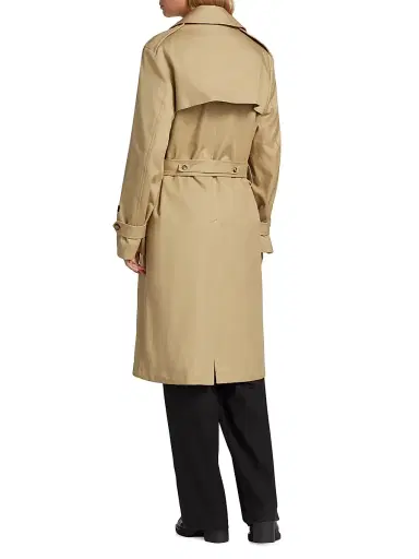 Hommegirls Women's Classic Trench Coat - Khaki | Thumbnail 4 Hommegirls Women's Classic Trench Coat - Khaki | Thumbnail 4