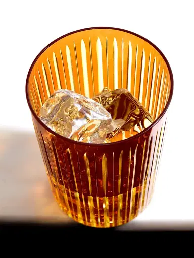 L'Objet Prism 4-Piece Highball Glass Set - Amber Honey | Thumbnail 6 L'Objet Prism 4-Piece Highball Glass Set - Amber Honey | Thumbnail 6