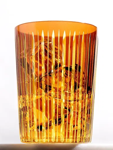 L'Objet Prism 4-Piece Highball Glass Set - Amber Honey | Thumbnail 7 L'Objet Prism 4-Piece Highball Glass Set - Amber Honey | Thumbnail 7