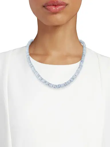 Jia Jia Women's 14K Yellow Gold & Blue Lace Agate Beaded Necklace - Blue | Thumbnail 2 Jia Jia Women's 14K Yellow Gold & Blue Lace Agate Beaded Necklace - Blue | Thumbnail 2