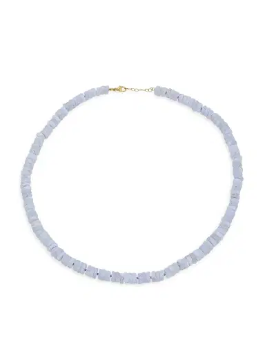 Jia Jia Women's 14K Yellow Gold & Blue Lace Agate Beaded Necklace - Blue | Thumbnail 1 Jia Jia Women's 14K Yellow Gold & Blue Lace Agate Beaded Necklace - Blue | Thumbnail 1