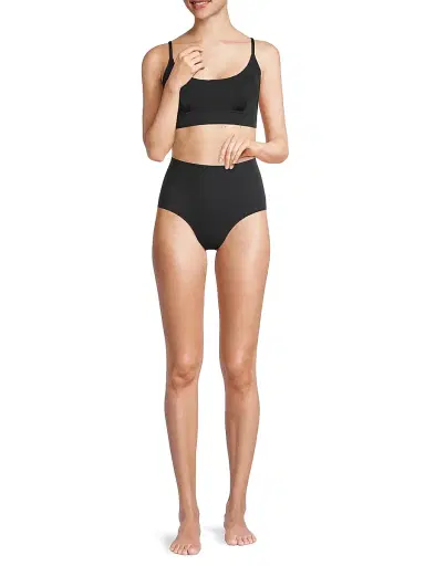 Change of Scenery Women's High-Waisted Bikini Bottom - Black | Thumbnail 2 Change of Scenery Women's High-Waisted Bikini Bottom - Black | Thumbnail 2
