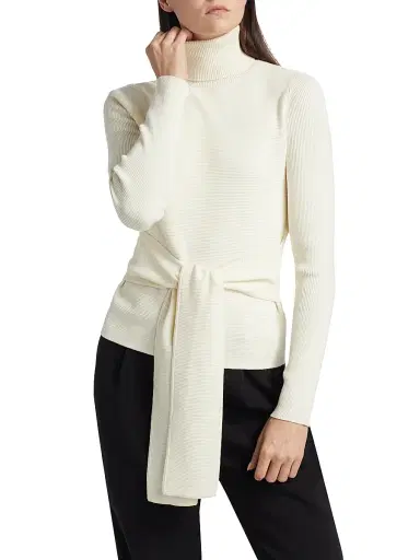 Toccin Women's Rib-Knit Turtleneck Top - | Thumbnail 3 Toccin Women's Rib-Knit Turtleneck Top - | Thumbnail 3