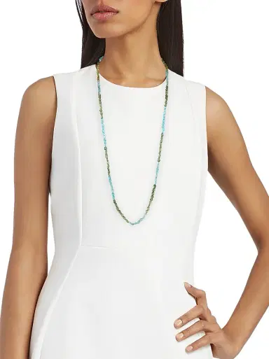 Jia Jia Women's 14K Yellow Gold & Apatite Beaded Necklace - Green Blue | Thumbnail 2 Jia Jia Women's 14K Yellow Gold & Apatite Beaded Necklace - Green Blue | Thumbnail 2
