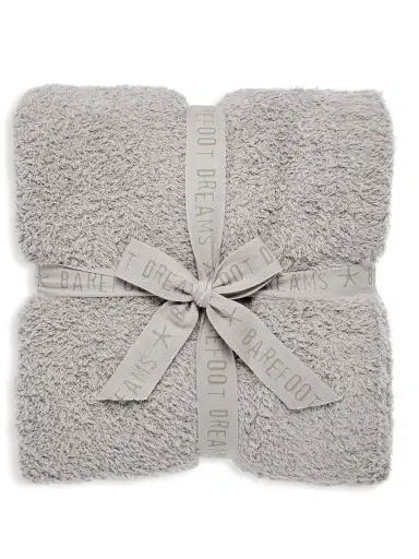 Barefoot Dreams Cozy Chic Throw - Dove Grey | Thumbnail 1 Barefoot Dreams Cozy Chic Throw - Dove Grey | Thumbnail 1