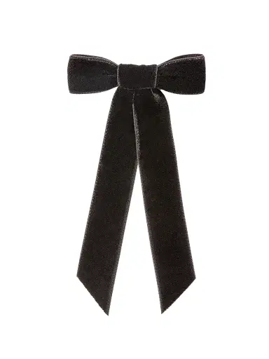 Jennifer Behr Women's Core Velvet Bow Barrette - Black | Thumbnail 1 Jennifer Behr Women's Core Velvet Bow Barrette - Black | Thumbnail 1