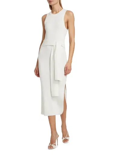 Toccin Women's Logan Rib-Knit Sleeveless Midi-Dress - Optic | Thumbnail 2 Toccin Women's Logan Rib-Knit Sleeveless Midi-Dress - Optic | Thumbnail 2