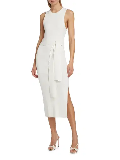 Toccin Women's Logan Rib-Knit Sleeveless Midi-Dress - Optic | Thumbnail 3 Toccin Women's Logan Rib-Knit Sleeveless Midi-Dress - Optic | Thumbnail 3