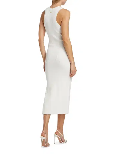 Toccin Women's Logan Rib-Knit Sleeveless Midi-Dress - Optic | Thumbnail 5 Toccin Women's Logan Rib-Knit Sleeveless Midi-Dress - Optic | Thumbnail 5