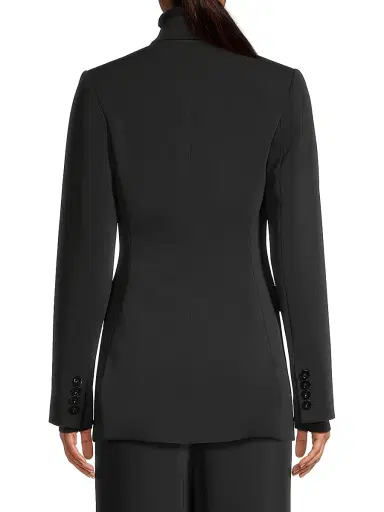Toccin Women's Mia Double-Breasted Blazer - Jet | Thumbnail 5 Toccin Women's Mia Double-Breasted Blazer - Jet | Thumbnail 5
