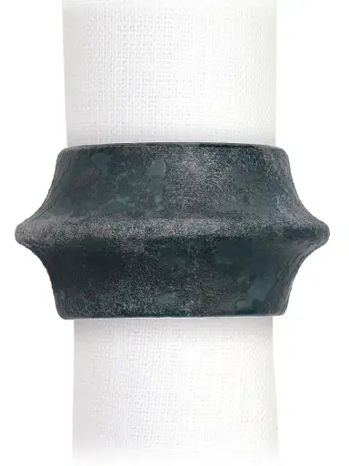 L'Objet 4-Piece Terra Cuff Napkin Rings - Aged Iron | Thumbnail 1 L'Objet 4-Piece Terra Cuff Napkin Rings - Aged Iron | Thumbnail 1