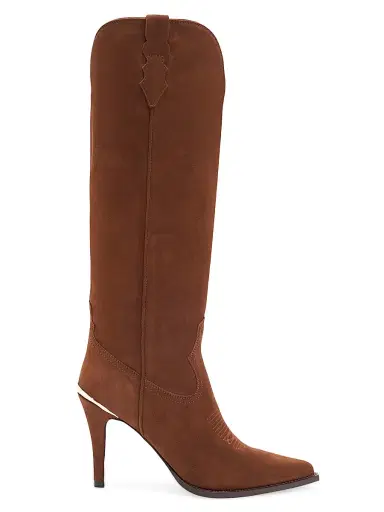 Partlow Women's Tania 80MM Suede Tall Boots - Cioccolato - Size 11.5 | Thumbnail 1 Partlow Women's Tania 80MM Suede Tall Boots - Cioccolato - Size 11.5 | Thumbnail 1