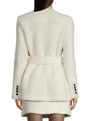 Toccin Women's Elaine Collarless Belted Jacket - | Thumbnail 5 Toccin Women's Elaine Collarless Belted Jacket - | Thumbnail 5