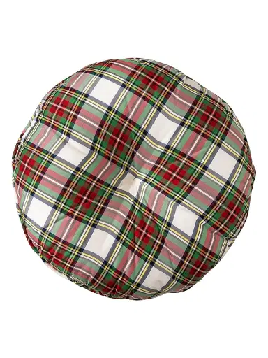 Juliska Stewart Tartan Round Throw Pillow - Green | Thumbnail 3 Juliska Stewart Tartan Round Throw Pillow - Green | Thumbnail 3