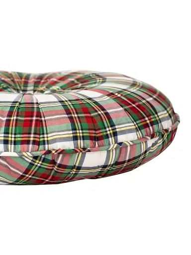 Juliska Stewart Tartan Round Throw Pillow - Green | Thumbnail 4 Juliska Stewart Tartan Round Throw Pillow - Green | Thumbnail 4