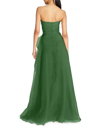 Theia Women's Teresa Draped Tulle Gown - Thorn | Thumbnail 4 Theia Women's Teresa Draped Tulle Gown - Thorn | Thumbnail 4
