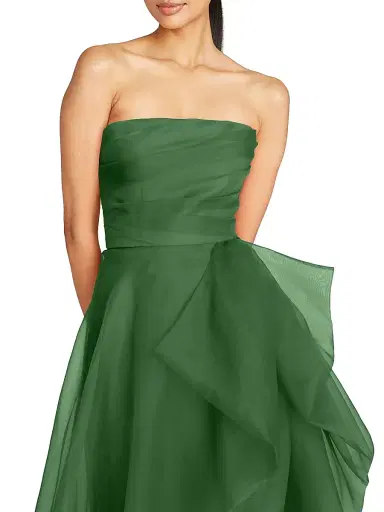 Theia Women's Teresa Draped Tulle Gown - Thorn | Thumbnail 5 Theia Women's Teresa Draped Tulle Gown - Thorn | Thumbnail 5