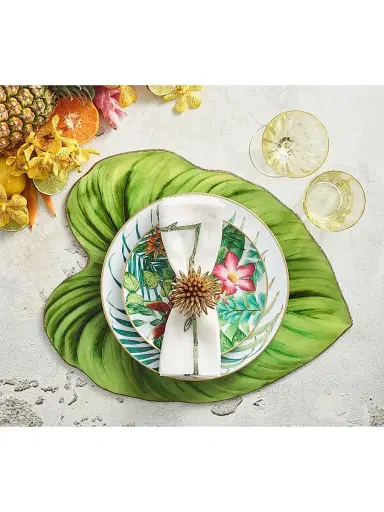 Kim Seybert Tropicana Placemat - Green | Thumbnail 2 Kim Seybert Tropicana Placemat - Green | Thumbnail 2