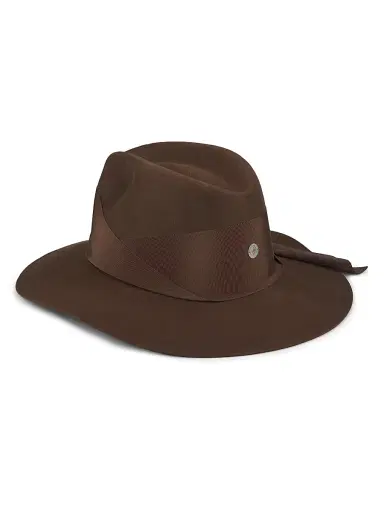 Freya Women's Gardenia Asymmetric Ribbon Fedora - Cocoa - Size Medium | Thumbnail 2 Freya Women's Gardenia Asymmetric Ribbon Fedora - Cocoa - Size Medium | Thumbnail 2