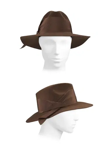 Freya Women's Gardenia Asymmetric Ribbon Fedora - Cocoa - Size Medium | Thumbnail 3 Freya Women's Gardenia Asymmetric Ribbon Fedora - Cocoa - Size Medium | Thumbnail 3