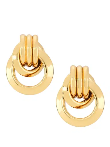 Kenneth Jay Lane Women's Love Knot Doorknocker Gold-Plated Earrings - Polished Gold | Thumbnail 1 Kenneth Jay Lane Women's Love Knot Doorknocker Gold-Plated Earrings - Polished Gold | Thumbnail 1