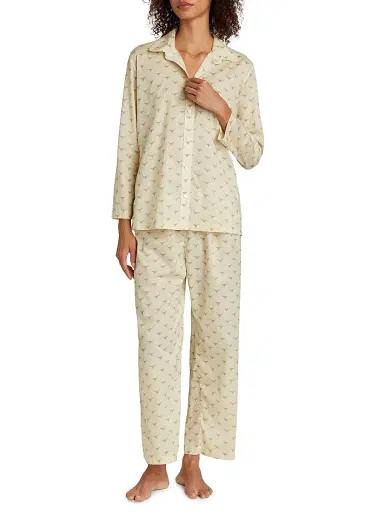 Pour Les Femmes Women's Long Horn Cotton Pajamas - Long Horn - Size XL | Thumbnail 2 Pour Les Femmes Women's Long Horn Cotton Pajamas - Long Horn - Size XL | Thumbnail 2