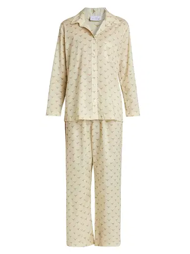 Pour Les Femmes Women's Long Horn Cotton Pajamas - Long Horn - Size XL | Thumbnail 1 Pour Les Femmes Women's Long Horn Cotton Pajamas - Long Horn - Size XL | Thumbnail 1