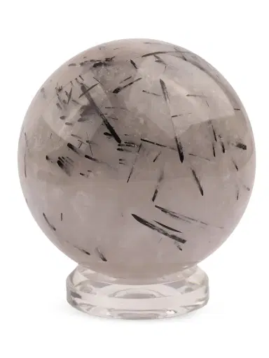Jia Jia Tourmalated Quartz Sphere - Black White | Thumbnail 2 Jia Jia Tourmalated Quartz Sphere - Black White | Thumbnail 2