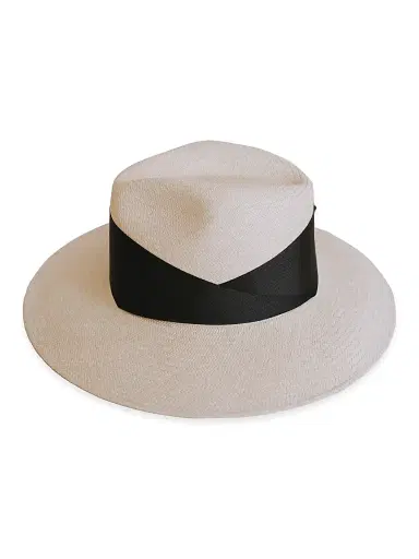 Freya Women's Gardenia Woven Straw Fedora - Natural Black - Size Small | Thumbnail 1 Freya Women's Gardenia Woven Straw Fedora - Natural Black - Size Small | Thumbnail 1