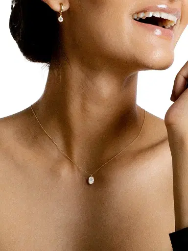VRAI Women's Solitaire Classics 14K Gold & 1.00 TCW Lab-Grown Diamond Solitaire Oval Pendant - Yellow Gold | Thumbnail 5 VRAI Women's Solitaire Classics 14K Gold & 1.00 TCW Lab-Grown Diamond Solitaire Oval Pendant - Yellow Gold | Thumbnail 5