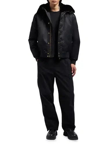 Moose Knuckles Men's Denali Gold Bomber Jacket - Black - Size XXL | Thumbnail 3 Moose Knuckles Men's Denali Gold Bomber Jacket - Black - Size XXL | Thumbnail 3