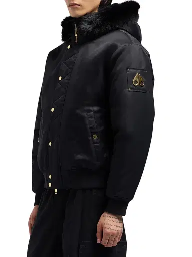 Moose Knuckles Men's Denali Gold Bomber Jacket - Black - Size XXL | Thumbnail 4 Moose Knuckles Men's Denali Gold Bomber Jacket - Black - Size XXL | Thumbnail 4